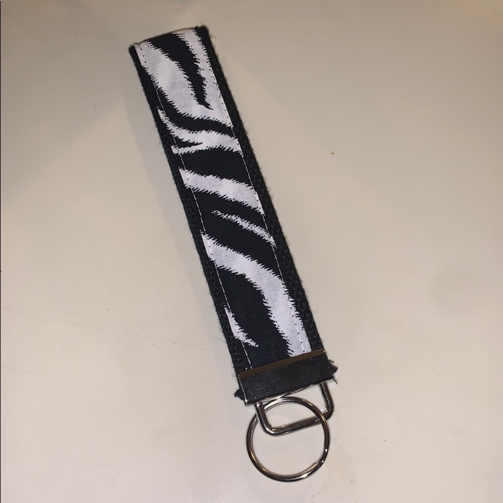 Zebra print key holder .